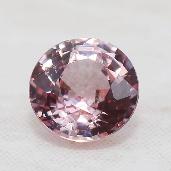 鑑別書付き パパラチアサファイア ラウンド 0.362ct 限定1個 製品