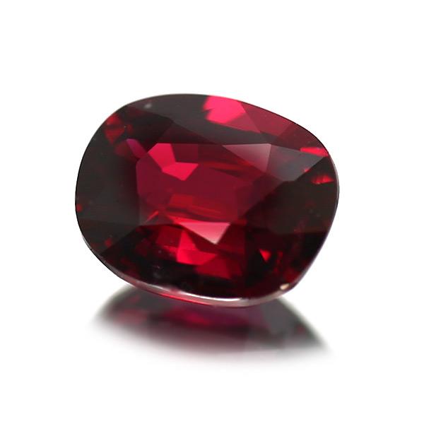 鑑別書付 ピジョンブラッド ルビー クッション 0.52ct 製品オーダー可能 誕生石7月の画像