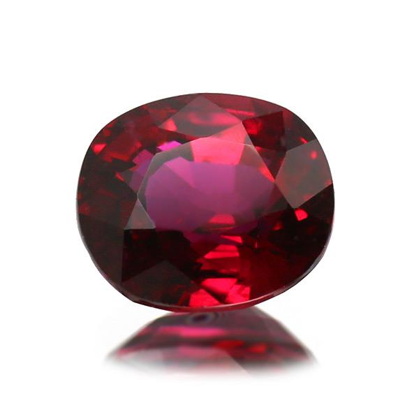 鑑別書付 ピジョンブラッド ルビー オーバル 0.76ct 製品オーダー可能 誕生石7月の画像
