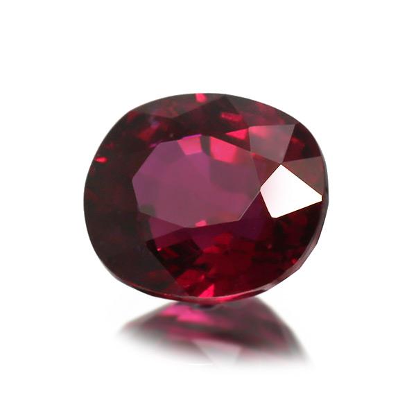 鑑別書付 ピジョンブラッド ルビー オーバル 0.76ct 製品オーダー可能 誕生石7月の画像