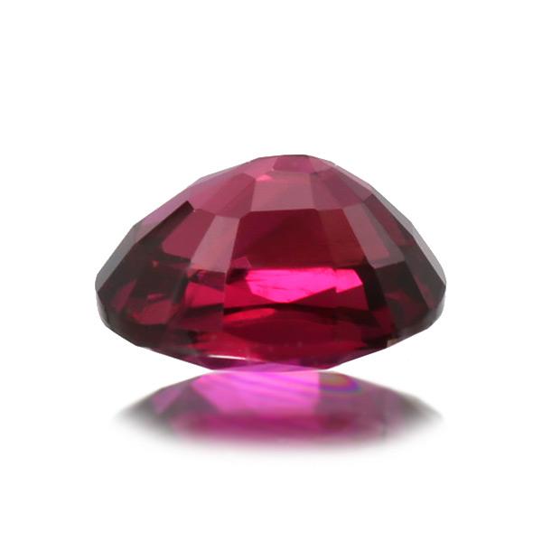 鑑別書付 ピジョンブラッド ルビー オーバル 0.76ct 製品オーダー可能 誕生石7月の画像