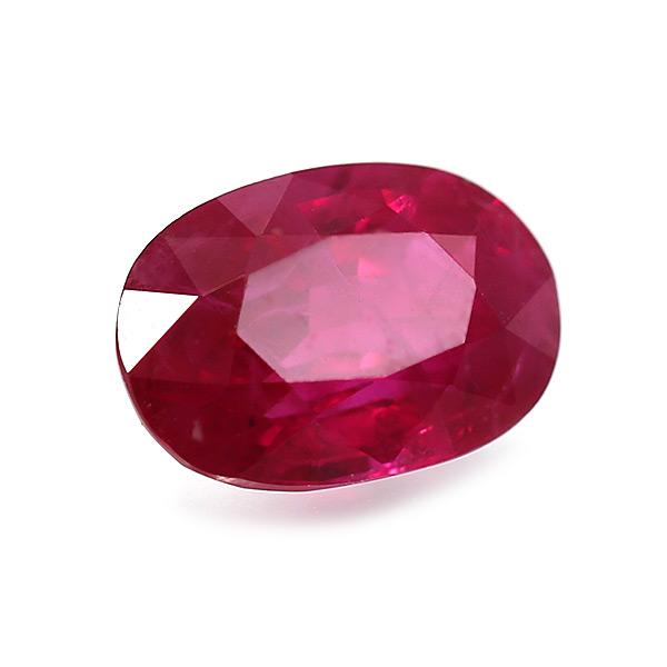 鑑別書付 ピジョンブラッド ルビー オーバル 0.66ct 限定1個 製品オーダー可能 誕生石7月の画像
