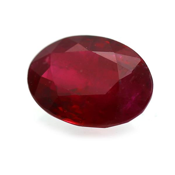 鑑別書付 ピジョンブラッド ルビー オーバル 0.62ct 限定1個 製品オーダー可能 誕生石7月の画像