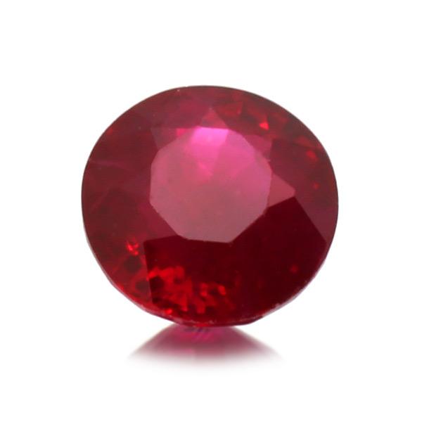 鑑別書付 4.9mm 0.63ct ピジョンブラッド ルビー ラウンド 製品オーダー可能 誕生石7月の画像