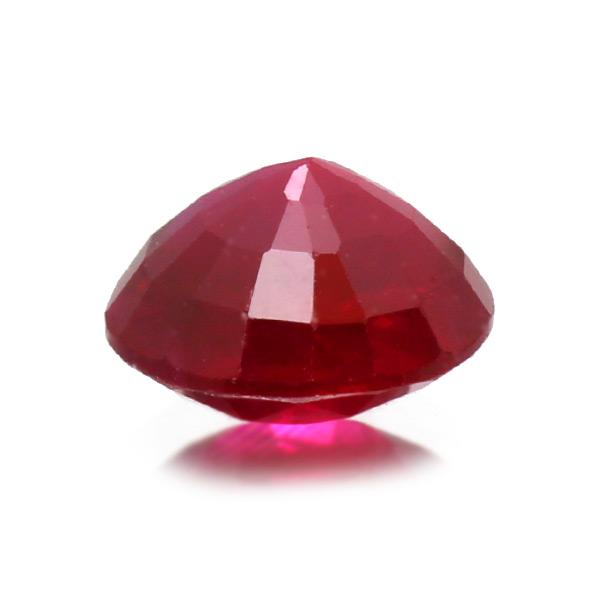 鑑別書付 4.9mm 0.63ct ピジョンブラッド ルビー ラウンド 製品オーダー可能 誕生石7月の画像