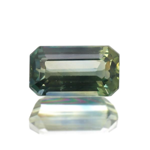 非加熱バイカラーサファイア オクタゴン 0.66ct 限定1個 製品オーダー可能 誕生石9月の画像