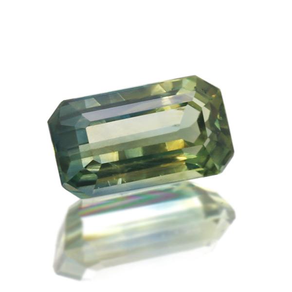 非加熱バイカラーサファイア オクタゴン 0.66ct 限定1個 製品オーダー可能 誕生石9月の画像