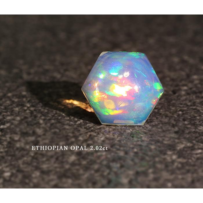 GW詰込福袋開催中 エチオピア オパール カボション ヘキサゴン 2.02ct 限定1個 製品オーダー可能 誕生石10月_4