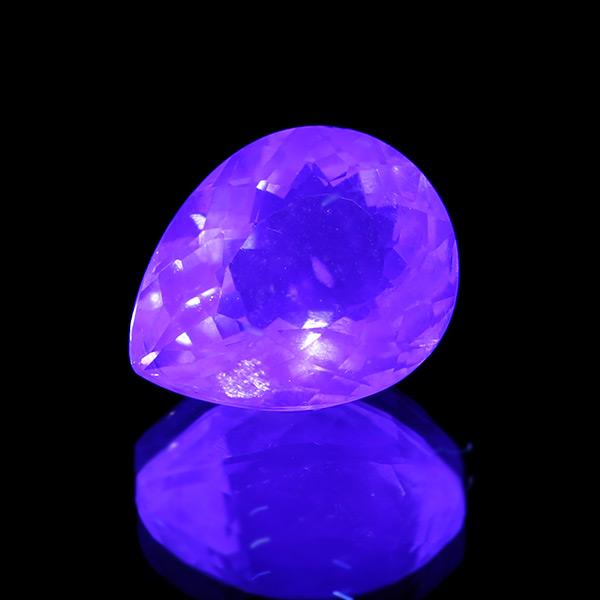 UV蛍光 パライバカラー フローライト ペアシェイプ 2.28ct 限定1個