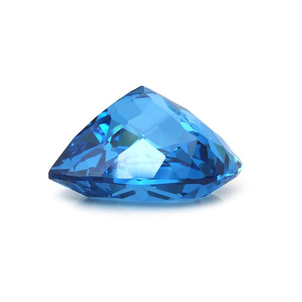 大粒ハート 21mm ロンドンブルートパーズ 31.78ct 製品オーダー可能 誕生石11月の画像