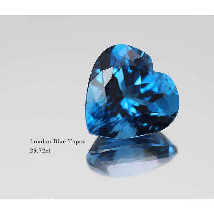 GW詰込福袋開催中 大粒ハート 20mm ロンドンブルートパーズ 29.72ct 製品オーダー可能 誕生石11月_5