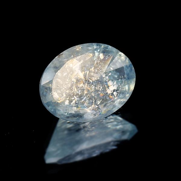 レインボーアクアマリン オーバル 1.14ct 限定1個 製品オーダー可能 