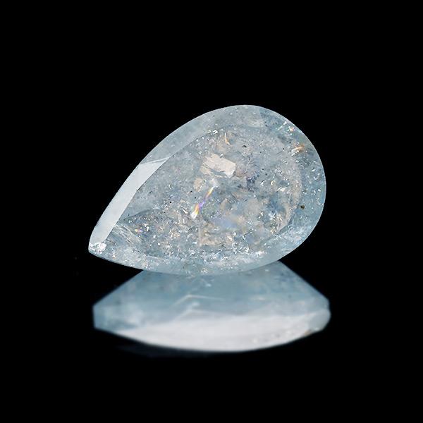 レインボーアクアマリン ペアシェイプ 4.52ct 限定1個 製品オーダー可能 誕生石３月の画像