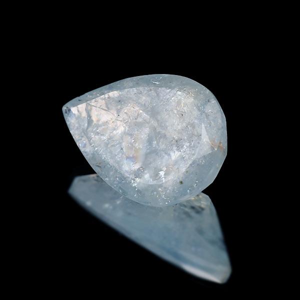 レインボーアクアマリン ペアシェイプ 4.52ct 限定1個 製品オーダー可能 誕生石３月の画像