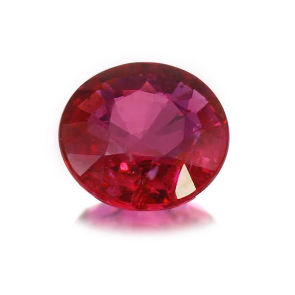 鑑別書付 ピジョンブラッド ルビー ラウンド 0.39ct 限定1個 製品オーダー可能 誕生石7月の画像