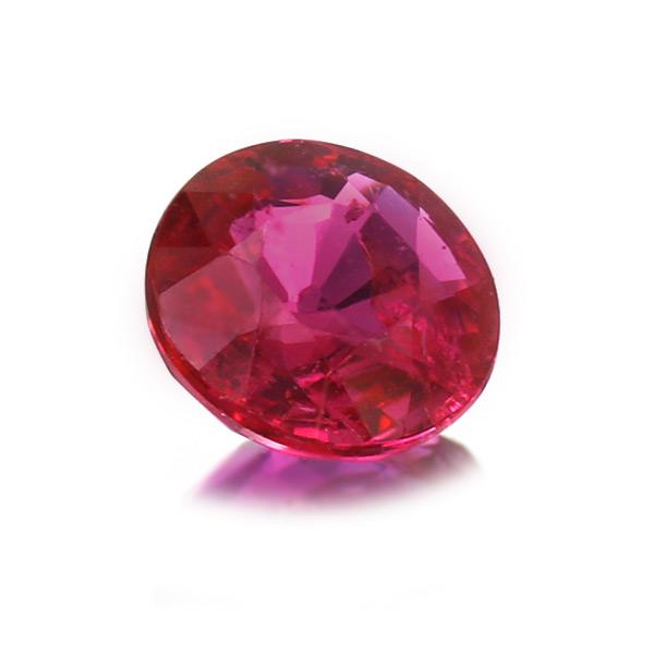 鑑別書付 ピジョンブラッド ルビー ラウンド 0.39ct 限定1個 製品オーダー可能 誕生石7月の画像