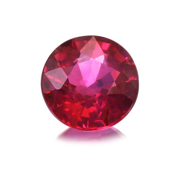 鑑別書付 ピジョンブラッド ルビー ラウンド 0.42ct 限定1個 製品オーダー可能 誕生石7月の画像