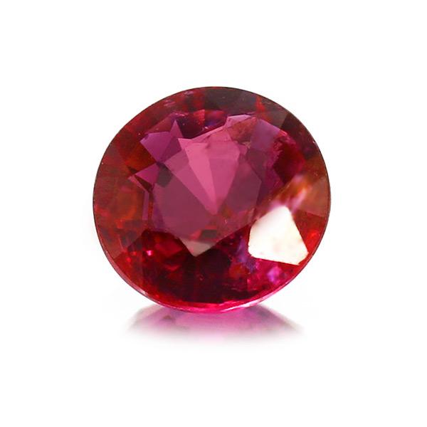 鑑別書付 ピジョンブラッド ルビー ラウンド 0.42ct 限定1個 製品オーダー可能 誕生石7月の画像