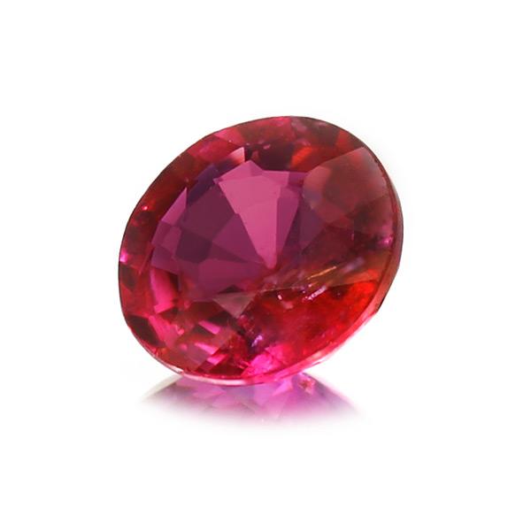 鑑別書付 ピジョンブラッド ルビー ラウンド 0.42ct 限定1個 製品オーダー可能 誕生石7月の画像
