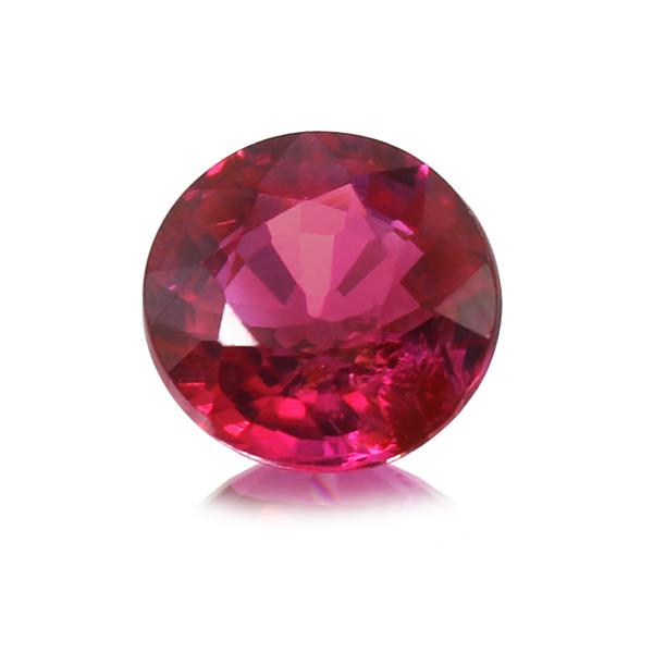 鑑別書付 ピジョンブラッド ルビー ラウンド 0.51ct 限定1個 製品オーダー可能 誕生石7月の画像