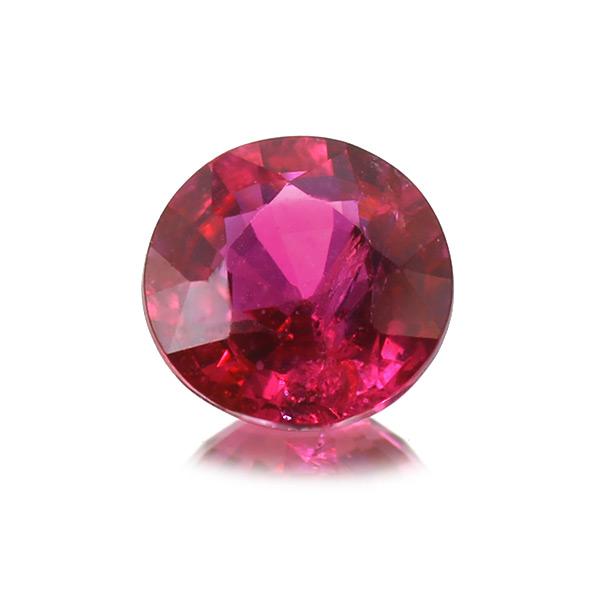 鑑別書付 ピジョンブラッド ルビー ラウンド 0.54ct 限定1個 製品オーダー可能 誕生石7月の画像