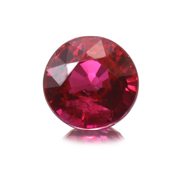 鑑別書付 ピジョンブラッド ルビー ラウンド 0.59ct 限定1個 製品オーダー可能 誕生石7月の画像