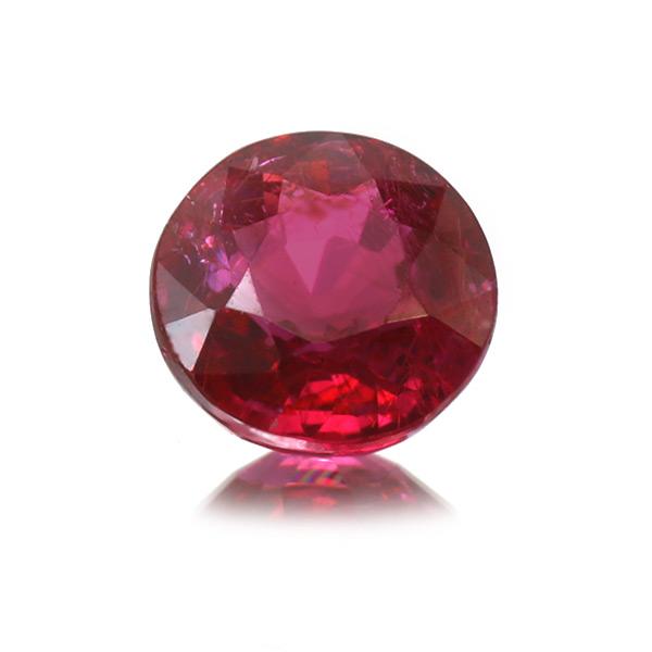 鑑別書付 ピジョンブラッド ルビー ラウンド 0.6ct 限定1個 製品オーダー可能 誕生石7月の画像