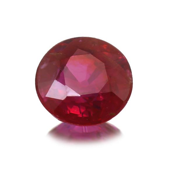 鑑別書付 ピジョンブラッド ルビー ラウンド 0.66ct 限定1個 製品オーダー可能 誕生石7月の画像
