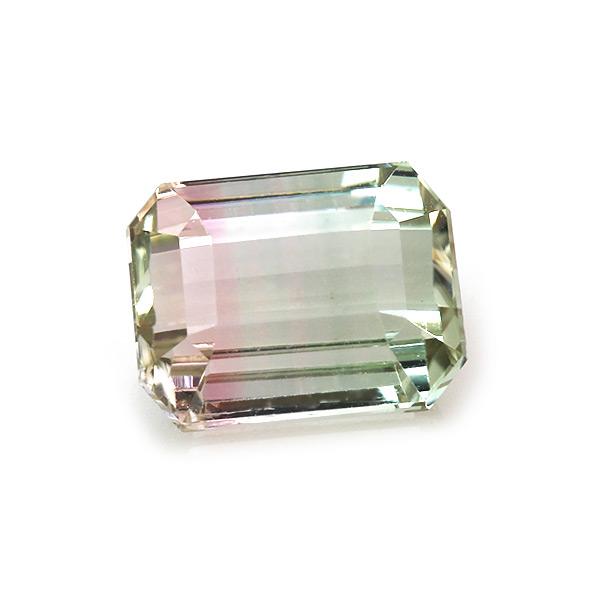 バイカラートルマリン オクタゴン 2.8ct 限定1個 製品オーダー可能 誕生石10月の画像