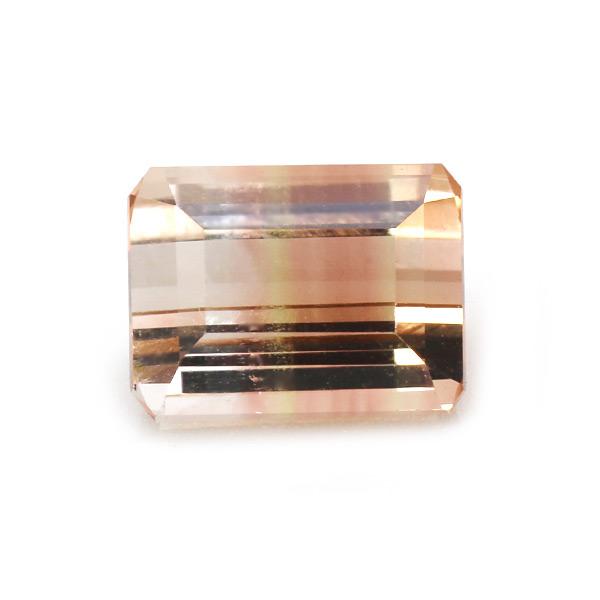 バイカラートルマリン オクタゴン 1.53ct 限定1個 製品オーダー可能 誕生石10月の画像