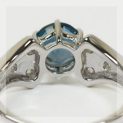 簡単カスタムジュエリー TR-732デザイン リング 各ルース代別 中石6mm 脇石1.45ｍｍ 1.65mm お手持ちのルース、弊社購入ルースなどでお作りできますの画像