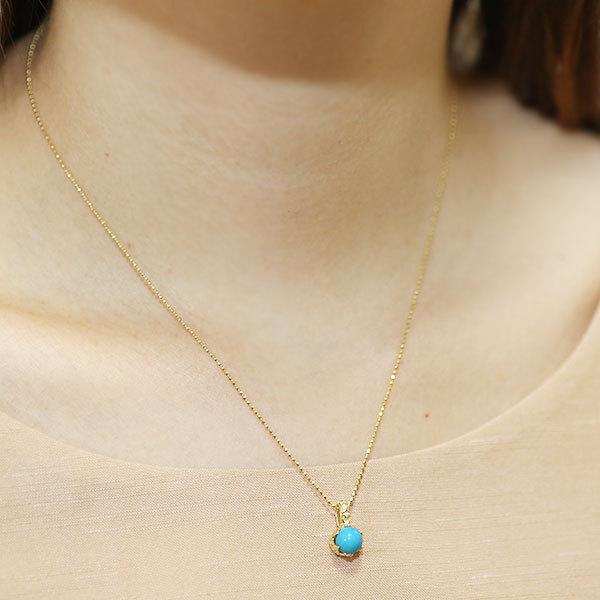 クーポンの日 6mm ターコイズ トルコ石 丸玉 ハート ペンダントトップ