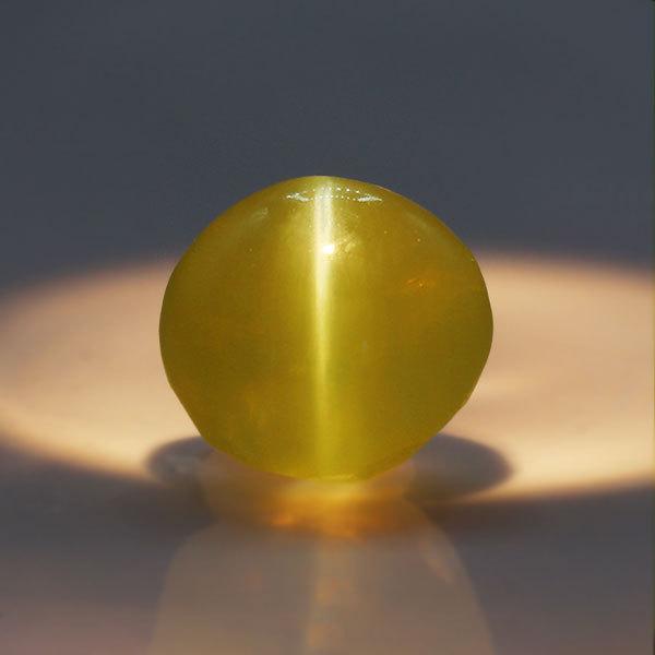P10％ クリソベリルキャッツアイ ラウンドカボション 1.05ct 1個限定 
