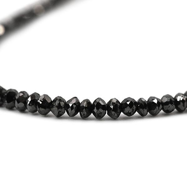 数量限定 K18WG 20ct ブラックダイヤモンド ネックレス 誕生石4月の画像