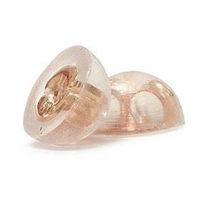 4ミリローズクォーツレースワークピアス PT900 K18 K10対応 春色ピンク 