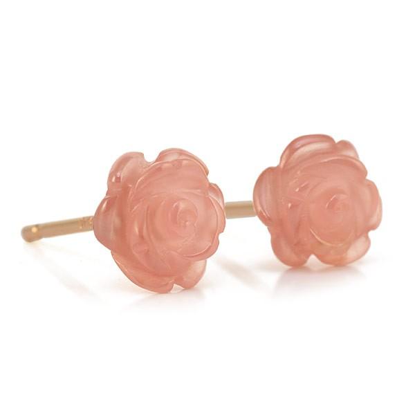 K*様 赤西着　janji rose ローズピアス　バラ　薔薇　kat-tun ガーネットが入った薔薇ピアス(SND-107-SV) – シルバーアクセサリー