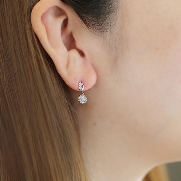 ローズカットダイヤモンド ピアス 王妃のパリュール 1ペア 両耳分 PT900 K18 K10対応 |  | 05