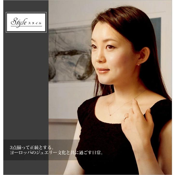 ルネッサンス ローズカットダイヤ ダイヤモンド ブラタイプ ピアス PT900 K18 K10対応 誕生石 4月の画像