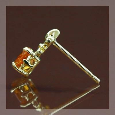 P10％中 マンダリンガーネット リリーデコール ピアス PT900 K18 K10対応 誕生石 1月 |  | 03