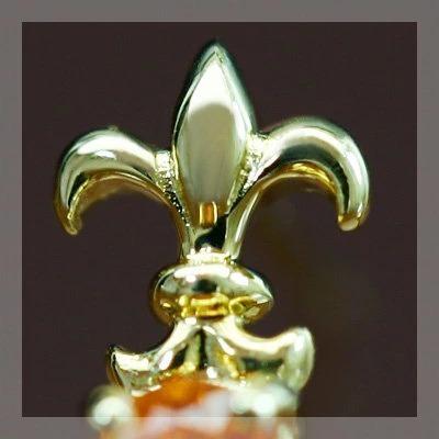 P10％中 マンダリンガーネット リリーデコール ピアス PT900 K18 K10対応 誕生石 1月 |  | 05