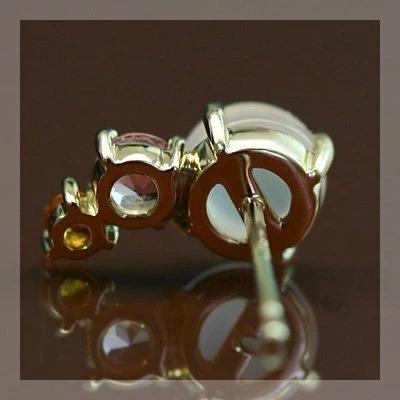 元気色のつぶつぶピアス PT900 K18 K10対応の画像