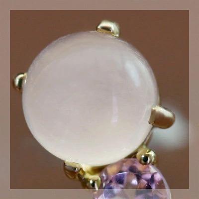 元気色のつぶつぶピアス PT900 K18 K10対応の画像