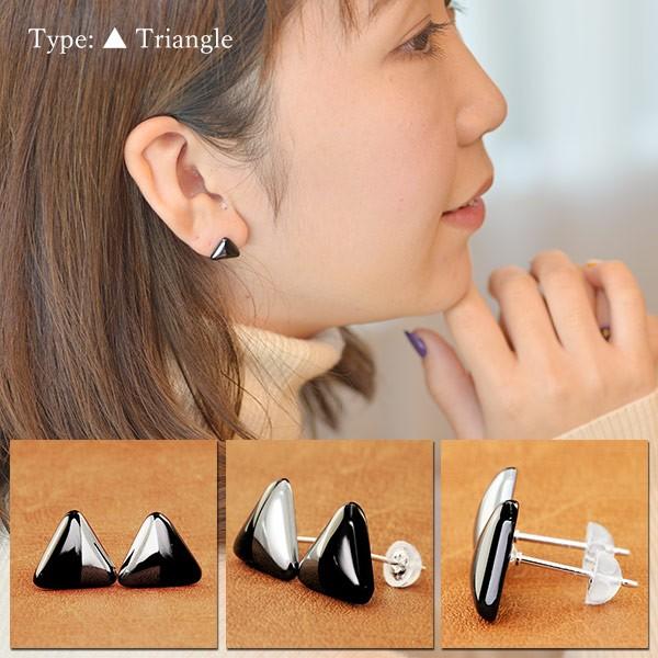 ブラックコーデ オニキス ヘマタイト ピアス １ペア両耳分 おしゃれ 女性 記念日 ギフト プレゼント  あすつくは宅急便　郵便は送料無料 |  | 05