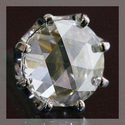 5.5ミリの贅沢な輝き ローズカット ダイヤモンド アンティーク