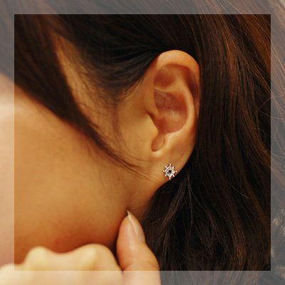 視線が集まる アイオライトピアス PT900 K18 K10対応 : ジュエリー工房 
