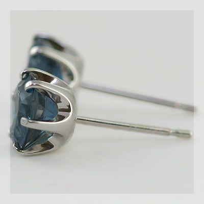 ポイント10％ アンモード ロンドンブルートパーズ 6ミリ ピアス