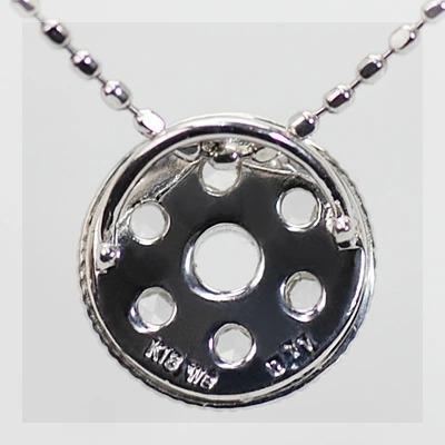 ローズカットダイヤモンドペンダントトップ ホイール 誕生石 4月 PT900