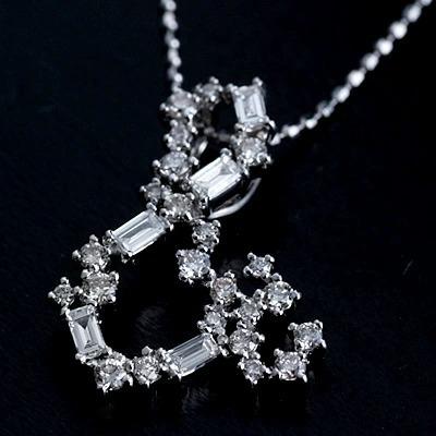 エカテリーナ Ekaterina バケットカット ブリリアントカットダイヤモンド ペンダントトップ PT900 K18 K10対応  誕生石 4月の画像