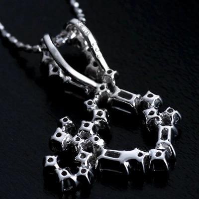 エカテリーナ Ekaterina バケットカット ブリリアントカットダイヤモンド ペンダントトップ PT900 K18 K10対応  誕生石 4月の画像