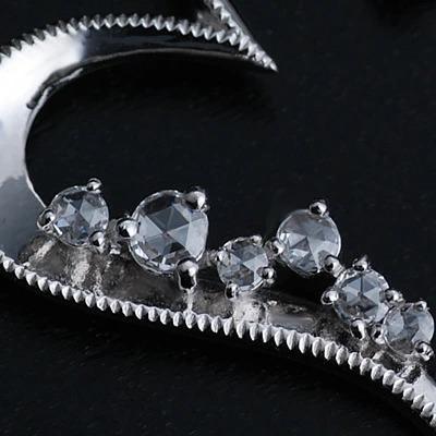 ジョセフィーヌ Josephine ローズカットダイヤモンド　ハート　ペンダントトップ PT900 K18 K10対応 誕生石 4月の画像
